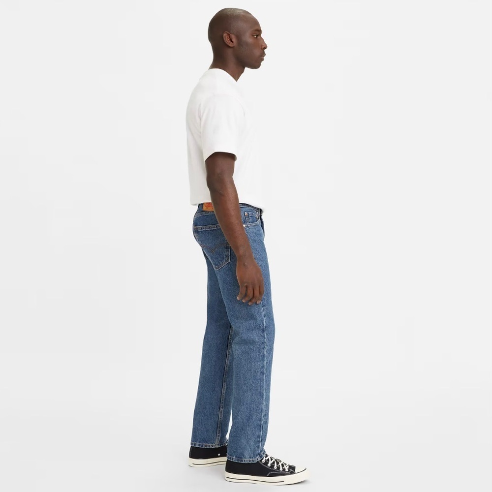 NWT LEVI’S Men's 505™ Straight Regular Fit Jeans, 30W 30L, Medium Stonewash - Picture 2 of 5